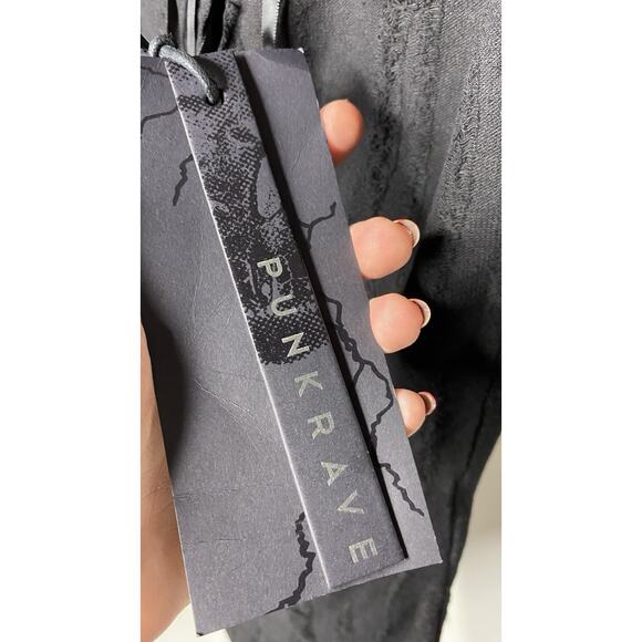 Punk Rave Personality Asymmetric High Collar Sleeveless Punk T-shirt XS/S NWT - Picture 6 of 10